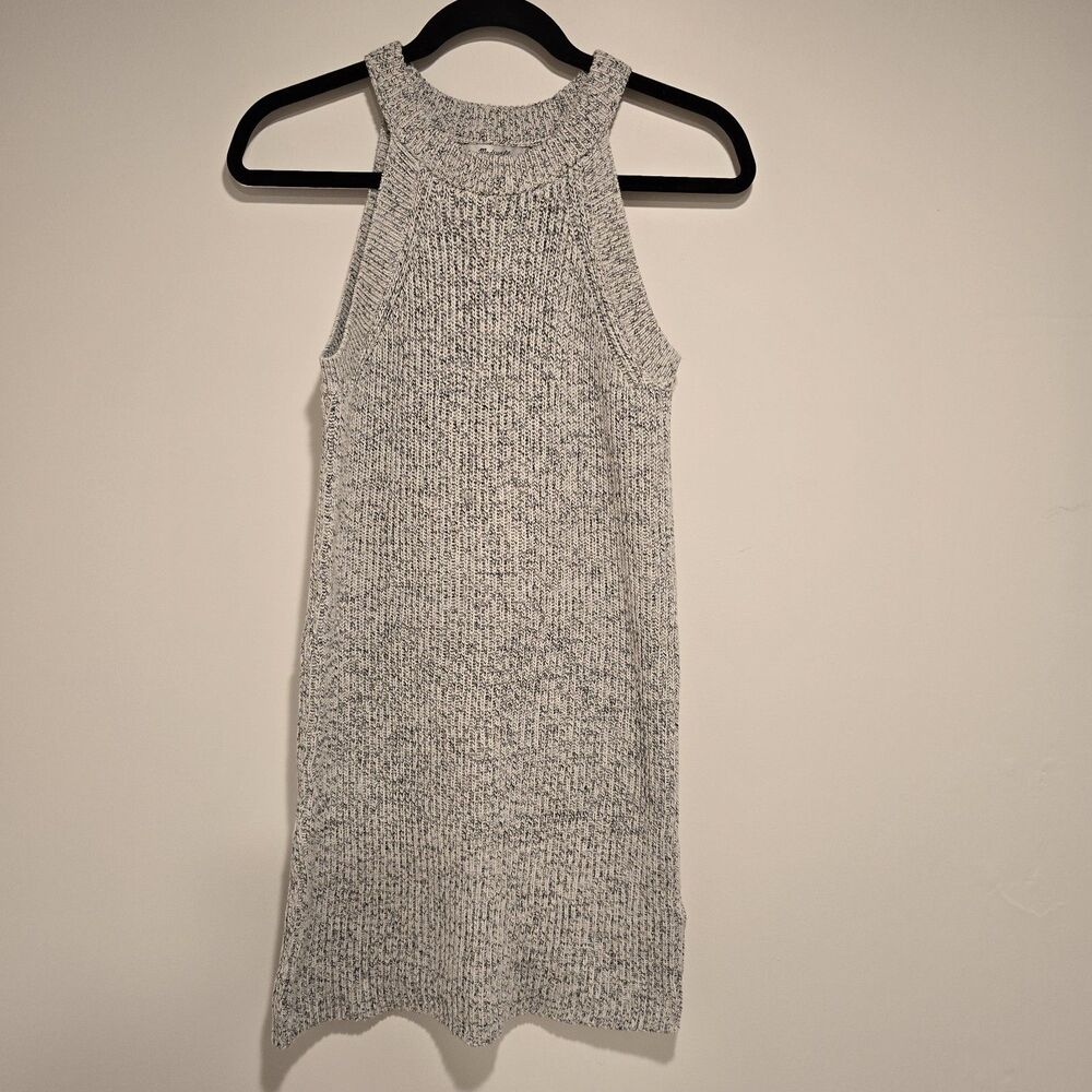 Madewell Sweater Dress Womens XS Gray Marled Valley Sleeveless Mini New